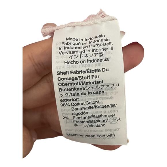 L'Agence Bootcut Pants Mid Rise Flare Leg Cotton Stretch 5-Pockets Ivory Size 25 - Picture 12 of 12